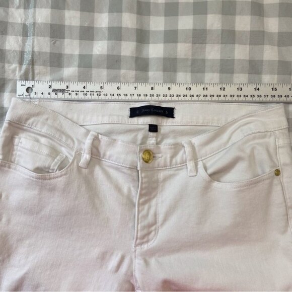 JUICY Couture white jeans medium rise skinny stretchy denim size 30 - Picture 12 of 14